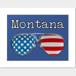 USA PILOT GLASSES MONTANA Posters and Art